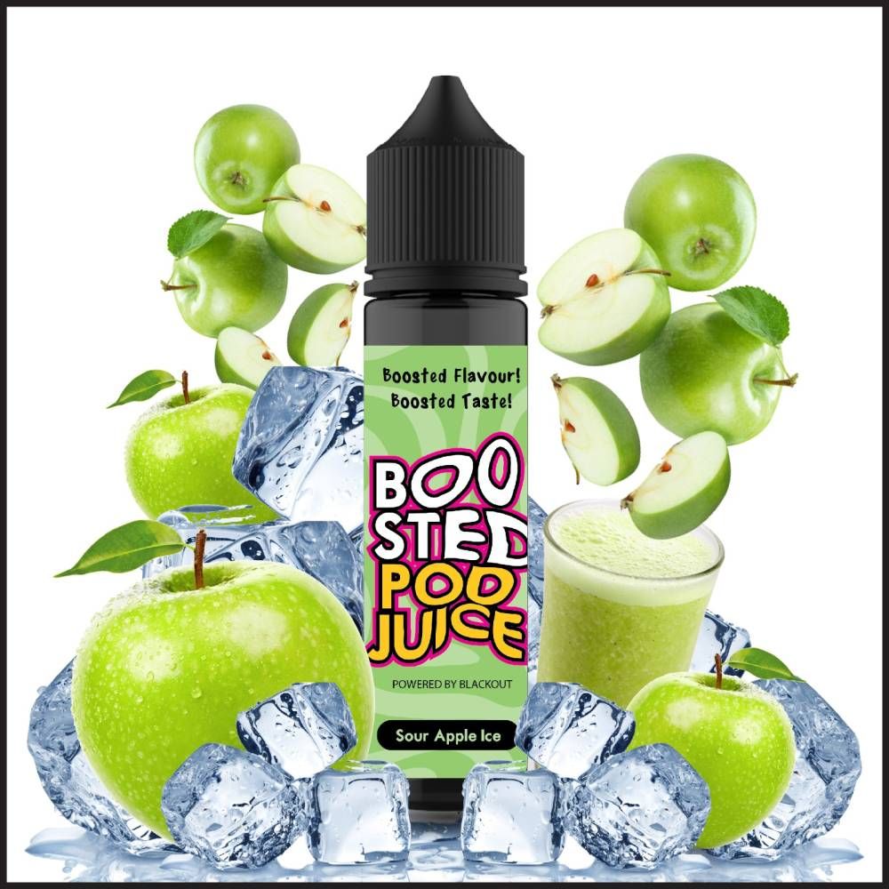 BOOSTED 60ML – Sour Apple Ice