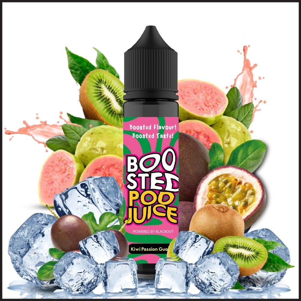 BOOSTED 60ML – Kiwi Passion Guava